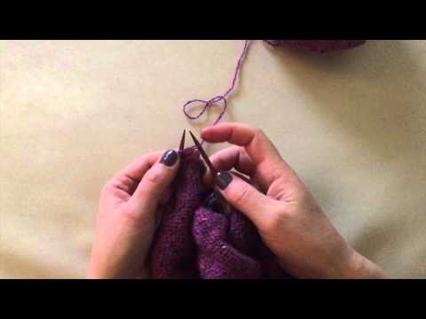Come avviare le maglie nel giromanica - How to cast on stitches in the armhole