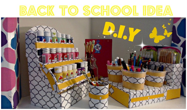 DIY Acrylic Paint Organizer | Nail Polish organizer |Back To School | IDEAS FOR KIDS