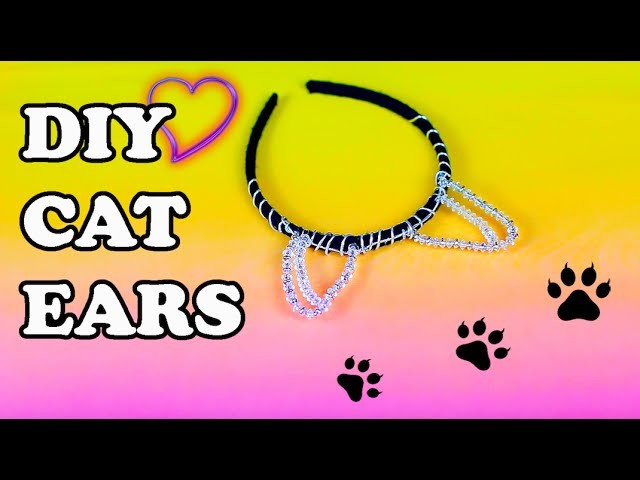 DIY Black Cat Ears Headband for Halloween Costume Accessories 2015