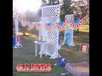 DIY Carnival birthday party games decorating ideas