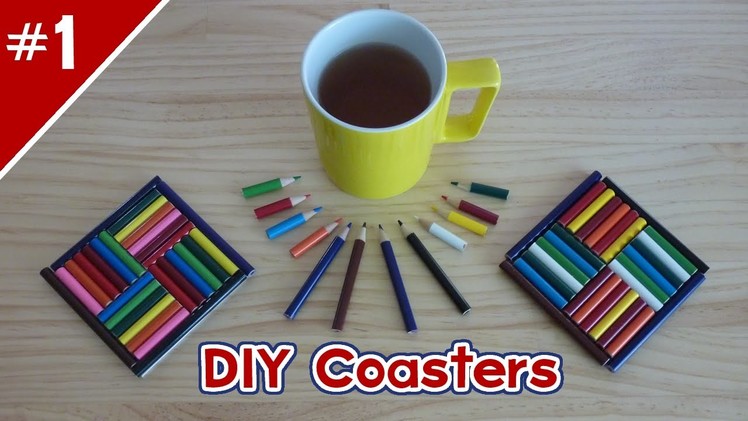 DIY Colored Pencil Coasters! - Part 1 of 2