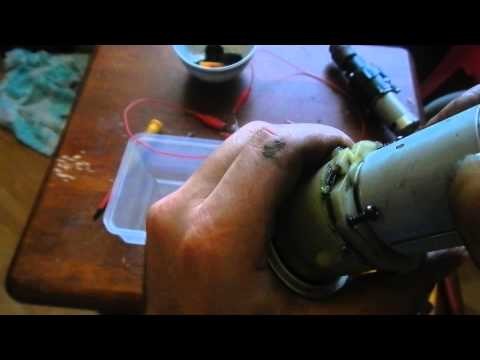 DIY DC Generator from cordless drill.