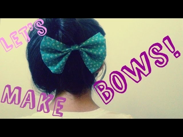 DIY: Fabric Hair Bow | Quick and Easy No Sewing Tutorial