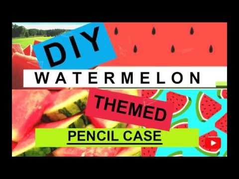 DIY Felt  Pencil Case-(WATERMELON themed)  *_*~by