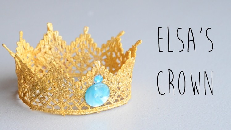 DIY | Frozen Elsa's Crown, How to Make a Lace Crown