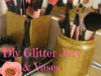 Diy Glitter Jars and Vases