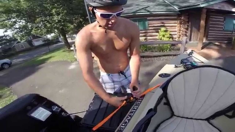 DIY Gyro Mount 360 Swivel GOPro Helmet Kayaking to shore in Point Pleasant New Jersey