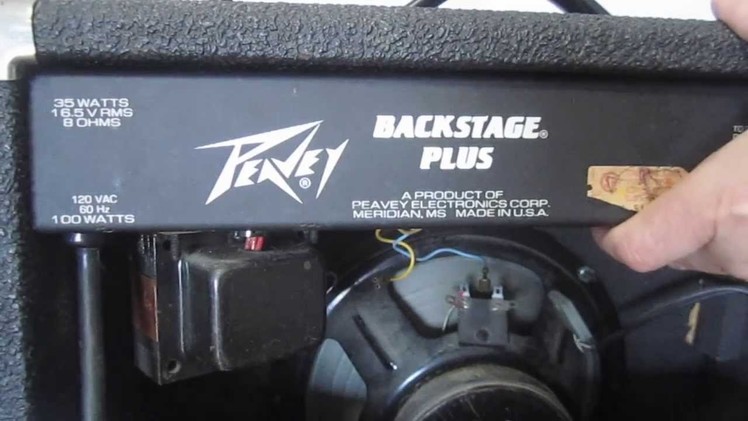 DIY - How to Clean Amplifier Pots - Fix Scratchy Volume Control on Guitar Amp Peavey Backstage Plus