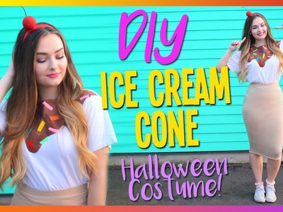 DIY Ice Cream Cone Halloween Costume | CHEAP & EASY