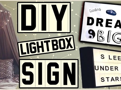 DIY Light Box Sign! | Make Your Own Light Box Letter Sign! | Easy and Cheap! | Tumblr Inspired!