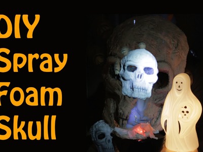DIY Spray Foam Halloween Skull (with Great Stuff)