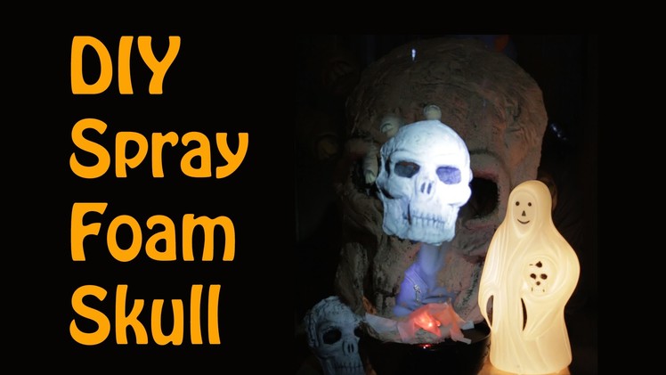 DIY Spray Foam Halloween Skull (with Great Stuff)