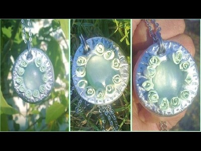 DIY Summer Jewelry: Sea glass effect, air-dry clay tutorial included!