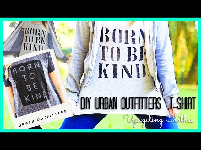 DIY Urban Outfitters. Tumblr T-Shirt (Upcycling Clothes) Back To School Ideas | DIY Camiseta