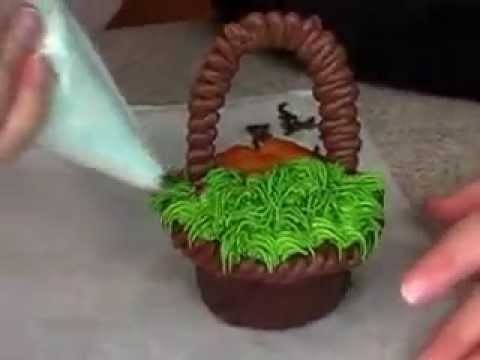 Easter Basket Cake Decorating and Spring Cupcakes How To Make Bunny Cupcake Video Tutorial Preview