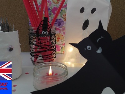 Halloween Deco Ideas! 5 Quick & Easy DIY Decor Ideas  - Tutorial (english)