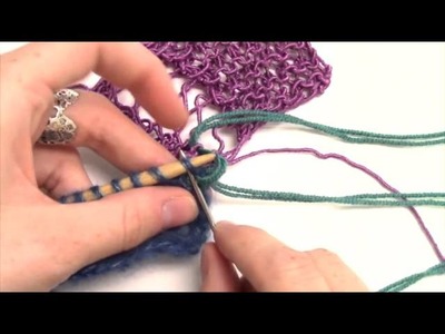 How-To: Attach Live Stitches to Finished Lace Edging