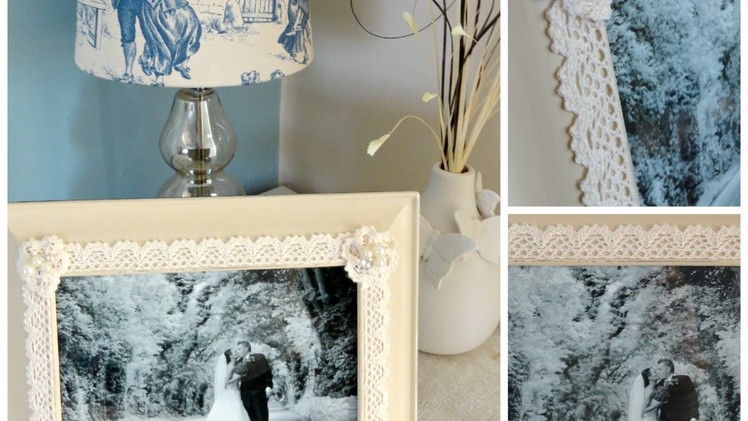 How To Beautiful Vintage Inspired Lace photo Frame - DIY DIY Tutorial - Guidecentral
