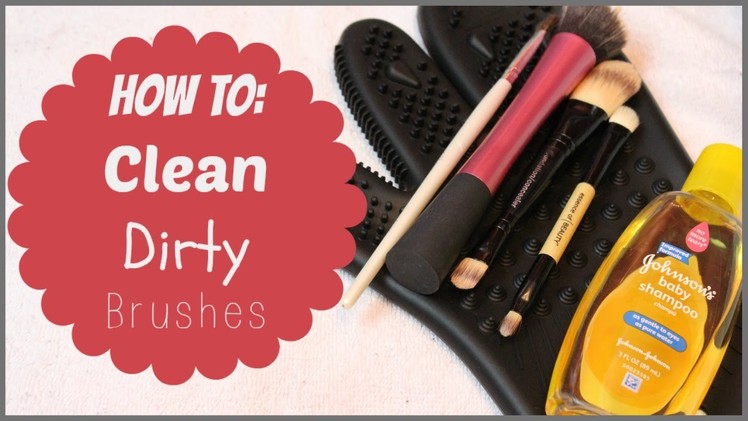 How to Clean Dirty Makeup Brushes | Alexa's DIY Life