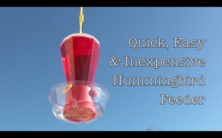 How To: DIY Hummingbird Feeder