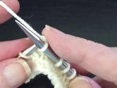How to Knit 2 Together (k2tog) Decrease Continental Style