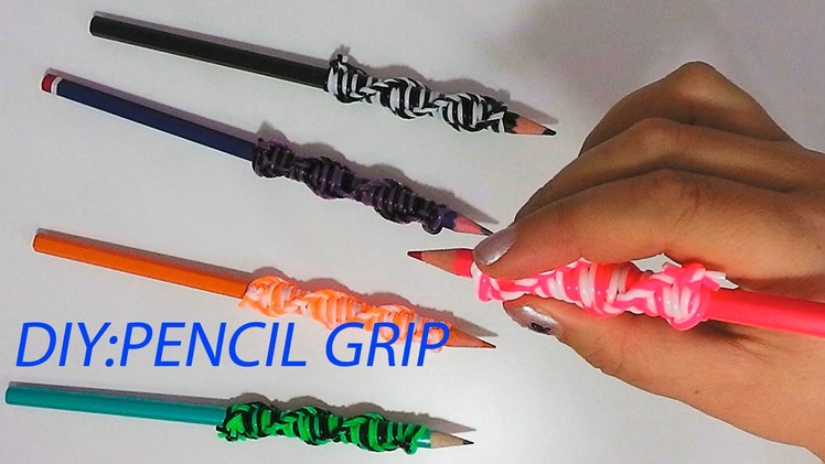 How to Make a Pencil Grip DIY WITH THREAD SCOUBIDOU ADAPTER PENCIL CRAFTS