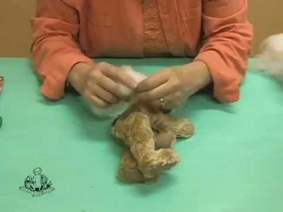 How to Make a Teddy Bear - #9 Filling the Limbs