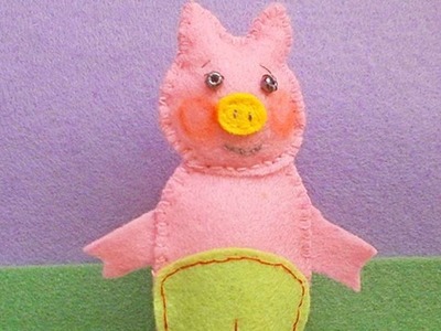 How To Make A Toy Pig Finger Puppet - DIY Crafts Tutorial - Guidecentral