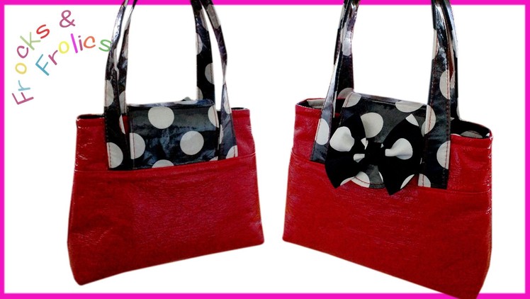 How to sew a cute handbag  - Step by step Tutorial (Mary Lou Pattern)