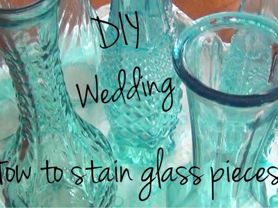 How to Stain Glass Pieces ♥ DIY Wedding