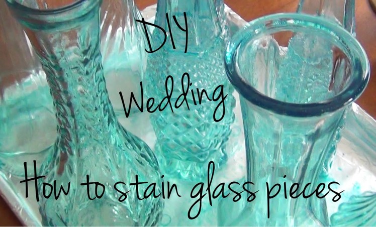 How to Stain Glass Pieces ♥ DIY Wedding