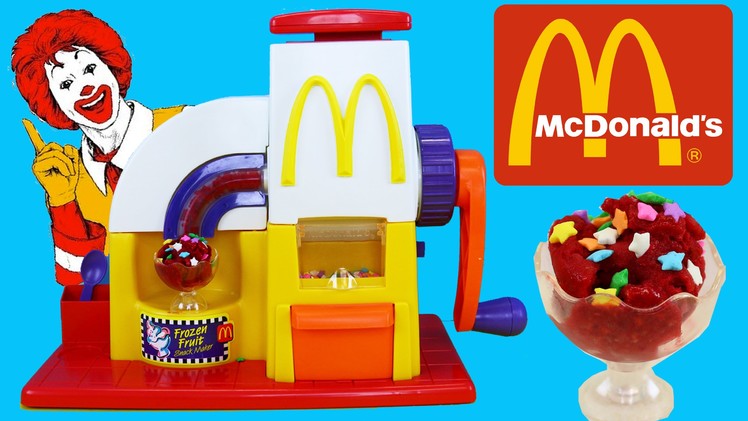 McDonalds Happy Meal Magic Toy Frozen Fruit Maker DIY Ice Cream Dessert Toy Review