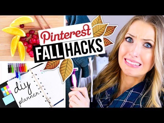 PINTEREST HACKS.  TESTED! #5 || Fall DIY Edition!
