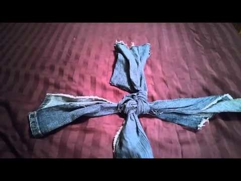 Tutorial: How to make a DIY Dog Toy out of an old pair of jeans!