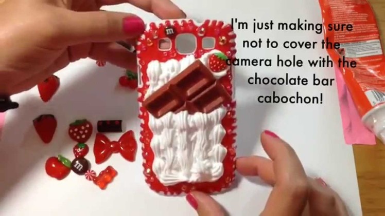 Chocolate & Strawberry Decoden Phone Case (the making of)