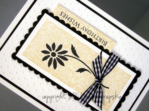 Clean and Simple Card Project  Side Greeting