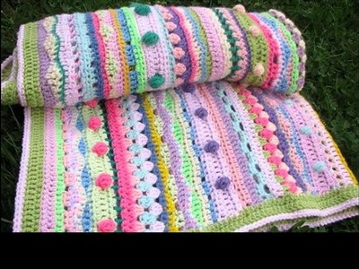 Crochet baby blanket granny square