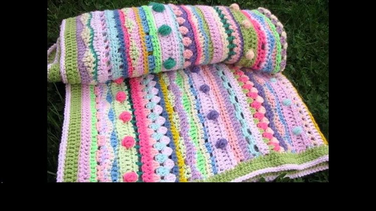 Crochet baby blanket granny square