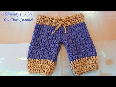 Crochet Quick and Easy Beginner Baby Pants DIY Tutorial