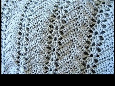 Crochet ripple stitch scarf