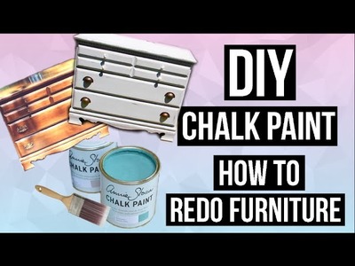 DIY Chalk Paint & How to Paint and Distress Furniture!. EASY & CHEAP