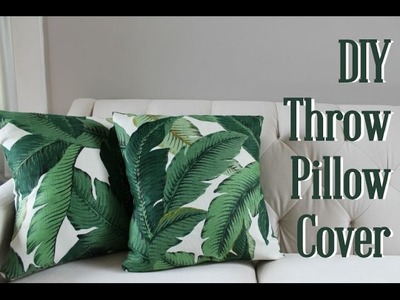 DIY Envelope Throw Pillow Cover
