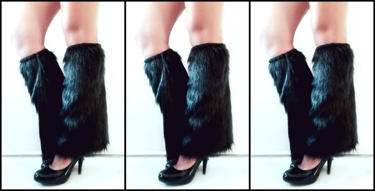 DIY Faux Fur Leg Warmers