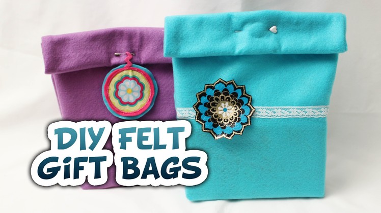 DIY Felt Gift Bags {Very EASY} - Whitney Sews
