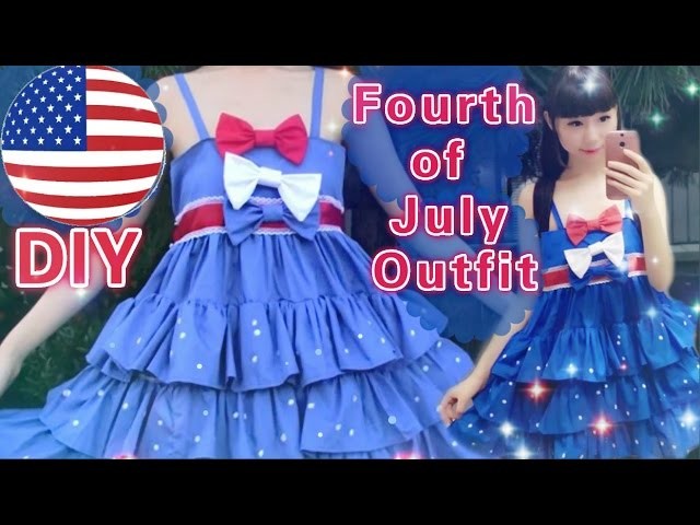 DIY Fourth of July Outfit.Dress(Easy)
