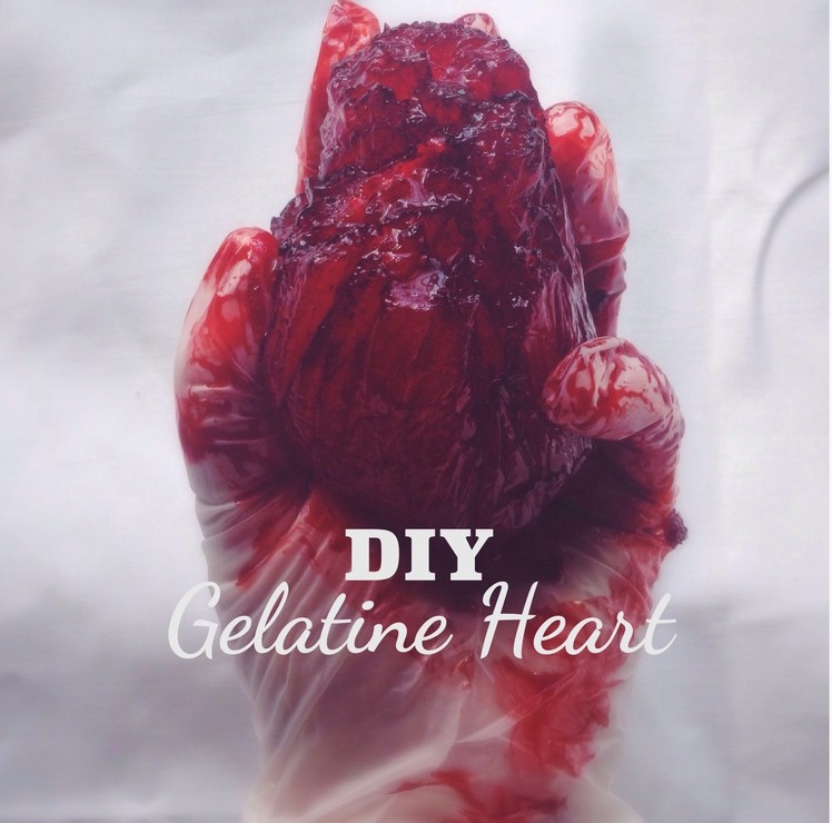 DIY GELATINE HEART (How to make a fake heart)