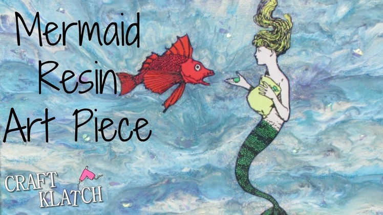 DIY Mermaid Mixed Media Art Piece   Collaboration with Mark Montano