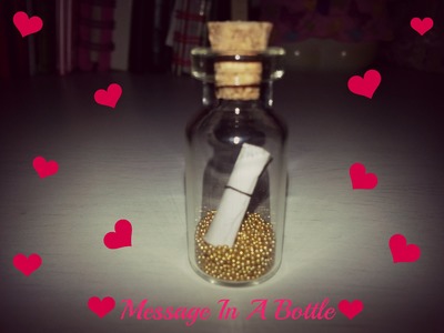 ■DIY- Message in a bottle charms ❤