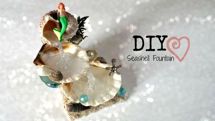 DIY Seashell Fountain. Room Decor ♥