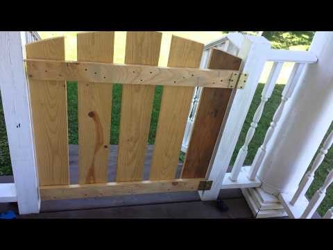 Easy DIY porch gate or baby gate tutorial